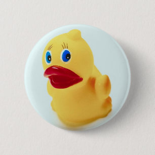 Schattige Rubber Duck Ronde Button 5,7 Cm