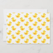 Schattige Rubber Duck Twins Baby shower Kaart (Achterkant)