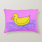 Schattige Rubber Ducky Accent Pillow Accent Kussen (Voorkant)