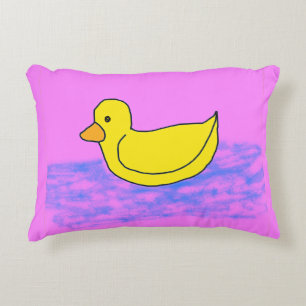 Schattige Rubber Ducky Accent Pillow Accent Kussen