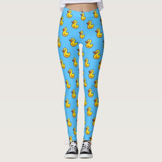 Schattige Rubber Eend Leggings (Voorkant)