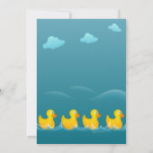 Schattige rubber eendenBaby shower Kaart (Achterkant)