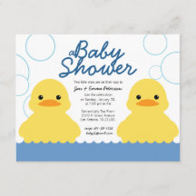 schattige rubberducky TWIN-BABY SHOWER
