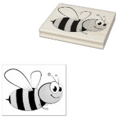 Schattige rubberstempel voor honingbijen (Gestempeld)