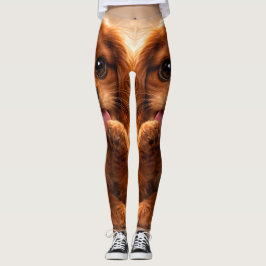 Schattige Ruby Cavalier Spaniel Leggings