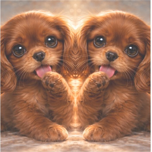 Schattige Ruby Cavalier Spaniel Sticker (Voorkant)