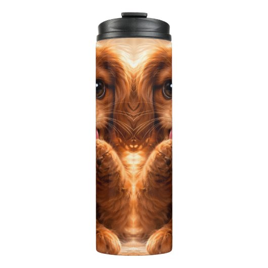 Schattige Ruby Cavalier Spaniel Thermosbeker (Voorkant)