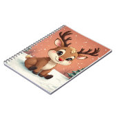 Schattige Rudolph Character Notitieboek (Linkerzijde)