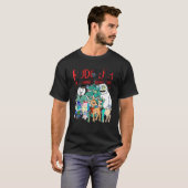 Schattige Rudolph de rode neus rendier kerstspecif T-shirt (Voorkant volledig)