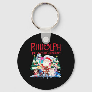 Schattige Rudolph de Roodneus Rendier Kerstspec Sleutelhanger