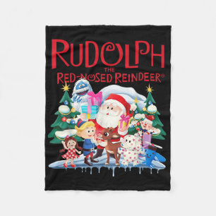 Schattige Rudolph de Roodneusreeënkerst speciaal Fleece Deken
