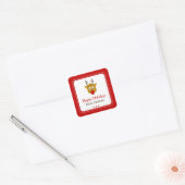 Schattige Rudolph Het Rendier Kerstcadeau Label (Envelop)