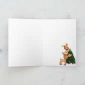 Schattige Rudolph is stout geweest Feestdagen Kaart (Binnen)