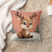 Schattige Rudolph-kussen Kussen (Deken)