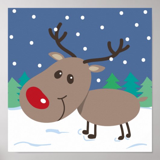 Schattige Rudolph - Poster (Voorkant)