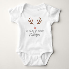 Schattige Rudolph Red Nosed Reindeer Romper