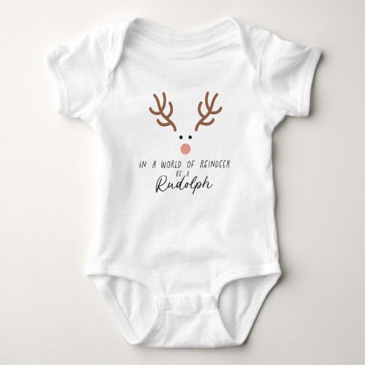 Schattige Rudolph Red Nosed Reindeer Romper (Voorkant)