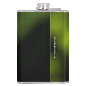 Schattige Rufous Hummingbird op Branch Heupfles (Achterkant)