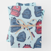 Schattige rugzak esthetisch inpakpapier vel (In situ)