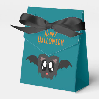 Schattige ruige vleermuis Happy Halloween Favor Bo Bedankdoosjes