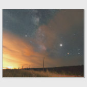 Schattige ruimte cadeaupapier (Vlak)