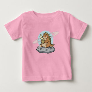 Schattige Ruimtedinosaurus Koffie Illustratie
