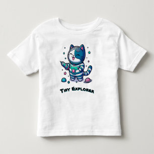 🚀 Schattige Ruimtekater Ruimtevaarder 🐱 Kinder Shirts