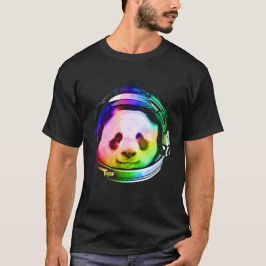 Schattige ruimtepanda t-shirt (Voorkant)