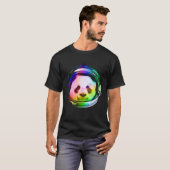 Schattige ruimtepanda t-shirt (Voorkant volledig)