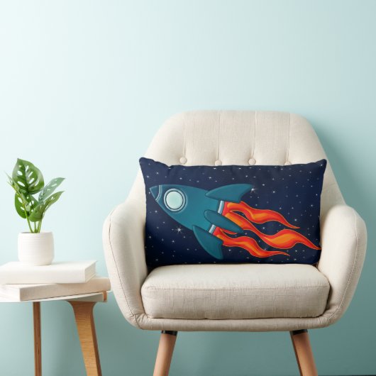 Schattige ruimteraket en ontwerp voor de buitenrui kussen (Stoel)