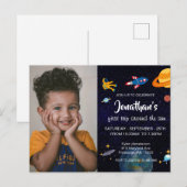 Schattige Ruimtevaarder Briefkaart (Voorkant / Achterkant)