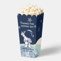 Schattige Ruimtevaarder Verjaardag Popcorn