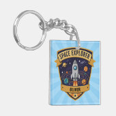 Schattige Ruimteverkenner Sleutelhanger (Voorkant Links)