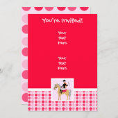 Schattige ruitermeisje. kaart (Voorkant / Achterkant)