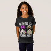 Schattige Runners Gnome Paar Grappig hardlopen is  T-shirt (Voorkant volledig)