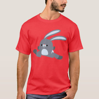 Schattige Running Cartoon Rabbit T-shirt