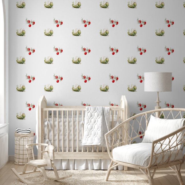 Schattige Rups Behang (Kinderen)