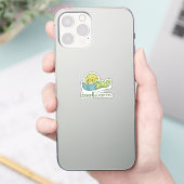 Schattige Rups Lezen Boek Sticker (Telefoon)