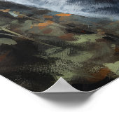 Schattige Russisch Blauw Kat Art Print Poster (Hoek)