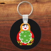 schattige Russische nestpop Sleutelhanger (Voorkant)