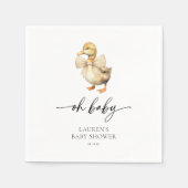 Schattige Rustic Duck Baby shower Servet (Voorkant)