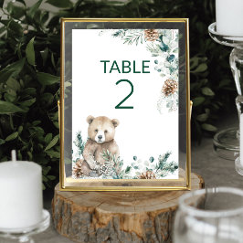 Schattige Rustic Woodland Beer Baby shower Kaart