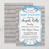 Schattige Rustiek Baby shower Sip Luierdoekjes Bla Kaart (Voorkant / Achterkant)