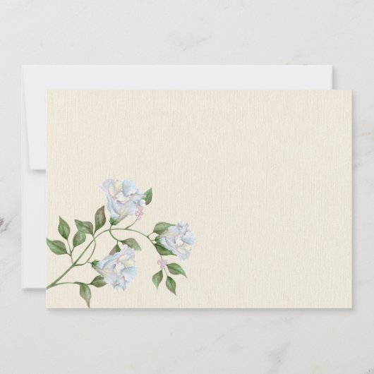 Schattige rustiek boerderij floraal baby shower kaart (Achterkant)