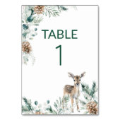 Schattige Rustiek Woodland Deer Baby shower Kaart (Voorkant)