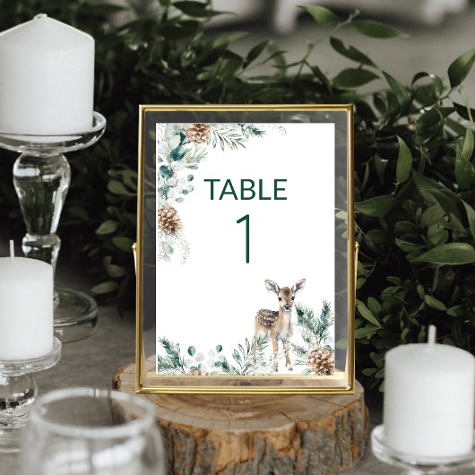 Schattige Rustiek Woodland Deer Baby shower Kaart