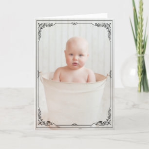 Schattige rustieke Baby Congrats Kaart