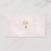 Schattige rustieke Boho Baby shower olifant Informatiekaartje (Achterkant)