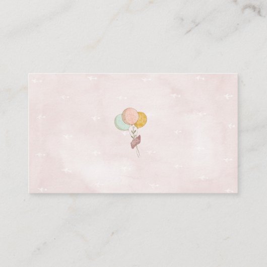 Schattige rustieke Boho Baby shower olifant Informatiekaartje (Achterkant)