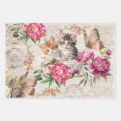 Schattige rustieke  Franse Jardin fleuriste Inpakpapier Vel (Voorkant 3)